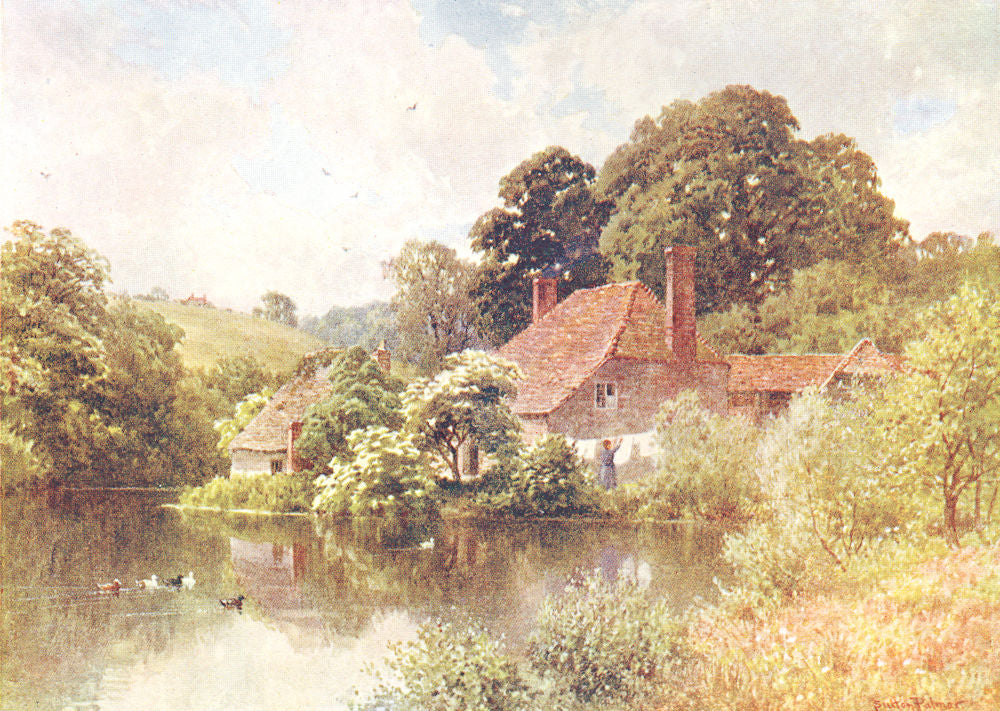 SURREY. Rorke's Farm, Witley 1912 old antique vintage print picture